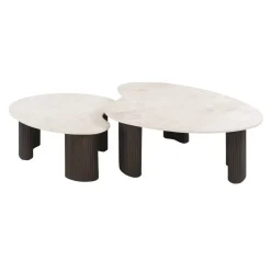 Vittoria Salontafel Aperto Set van 2 keramiek Bruin 102cm