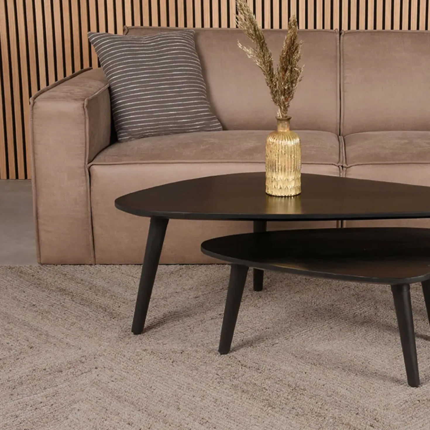 Vloerkleed Blendy Taupe Wol 200x300cm