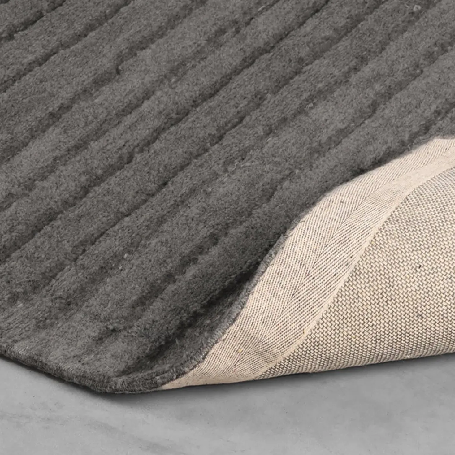 Vloerkleed Luxy Antraciet Wol 200x300cm
