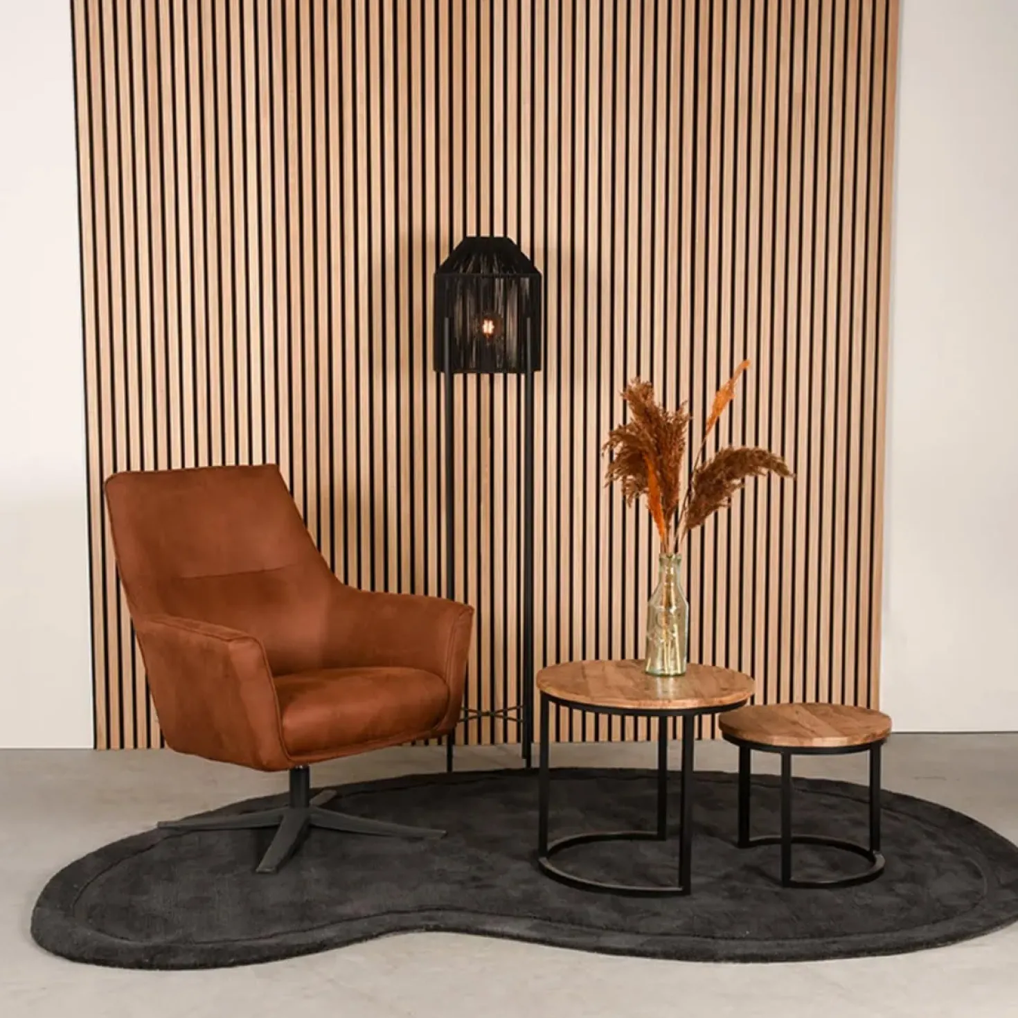 Vloerkleed Mody Antraciet Synthetisch 200x300cm