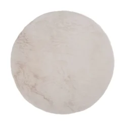 Vloerkleed Velluto Beige Rond ø160 cm