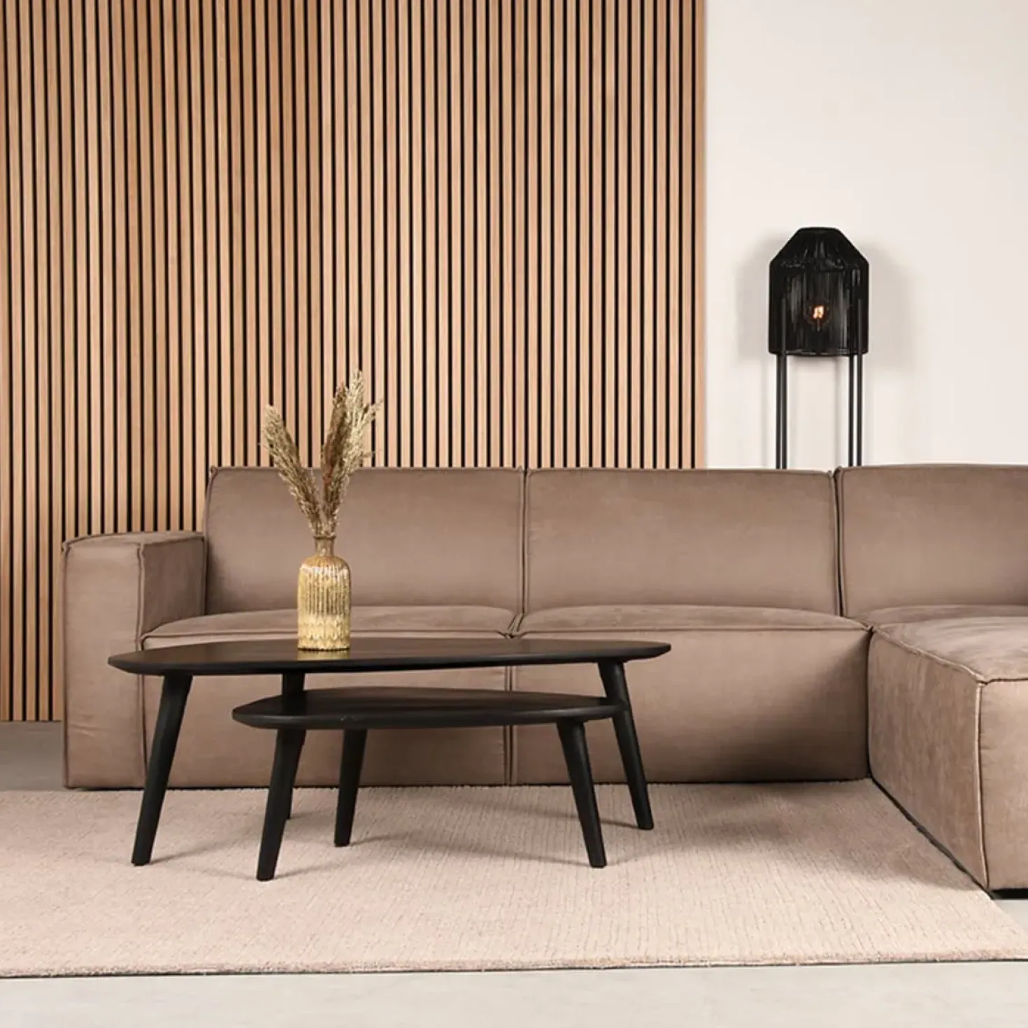 Vloerkleed Wolly Taupe Wol 200x300cm