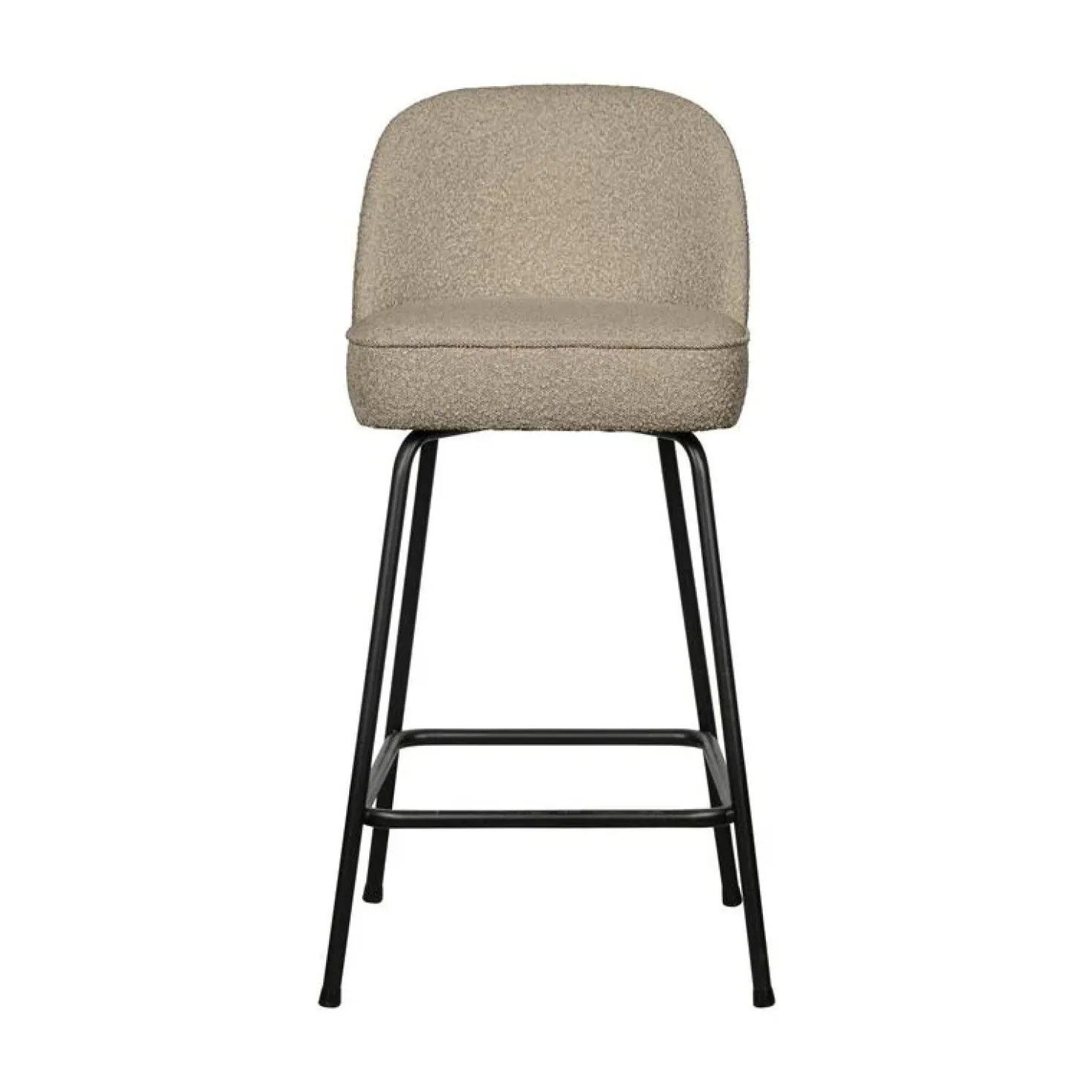 Vogue Barstoel Laag Boucle Beige