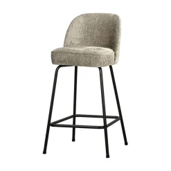 Vogue Barstoel Laag Structure Velvet Wheatfield