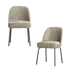 Vogue Eetkamerstoel Structure Velvet Wheatfield