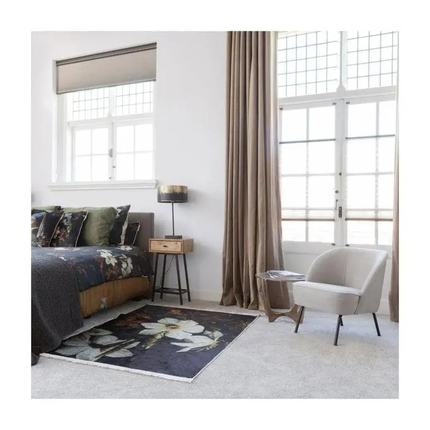 Vogue Fauteuil Geweven Stof Zand