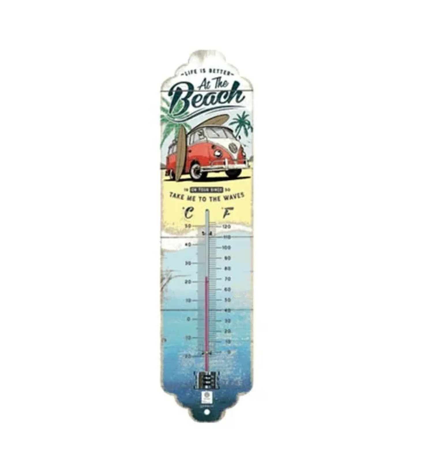 Volkswagen life is better at the beach thermometer