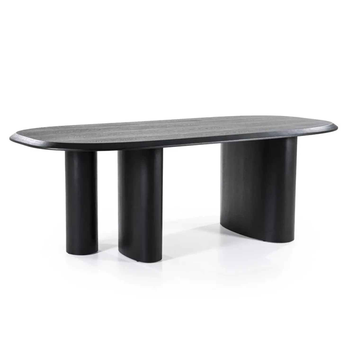 Walter Eettafel zwart Eikenhout 220 cm