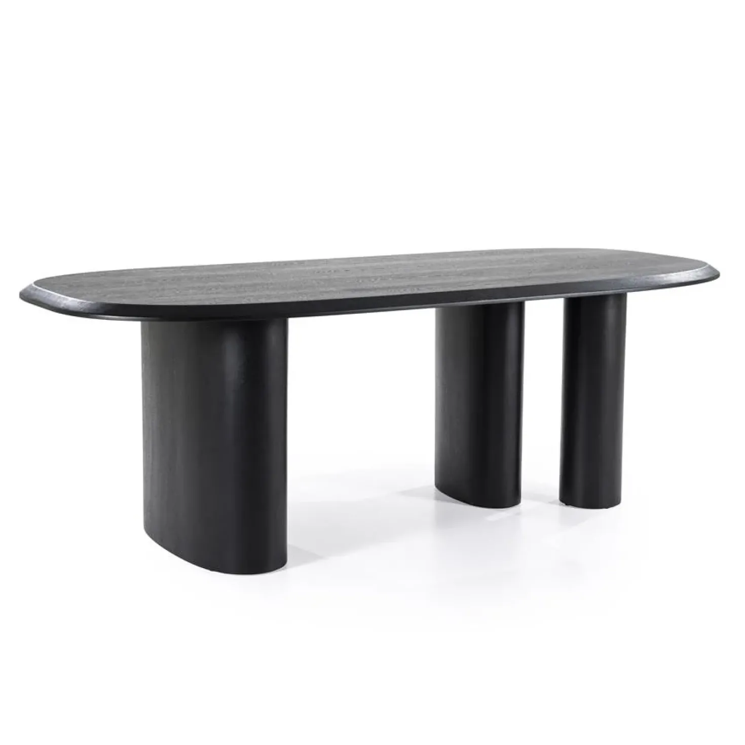 Walter Eettafel zwart Eikenhout 220 cm