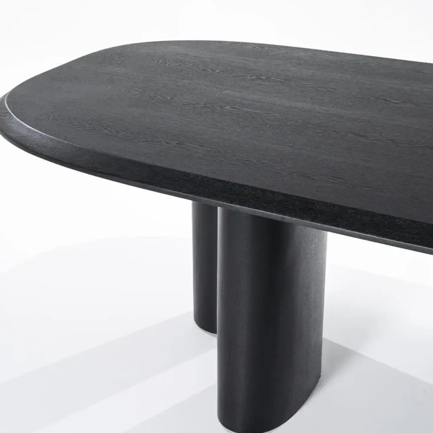Walter Eettafel zwart Eikenhout 220 cm