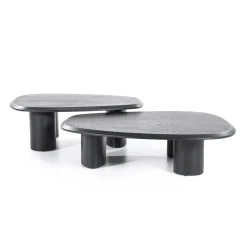 Walter Salontafel zwart Eikenhout 96 cm