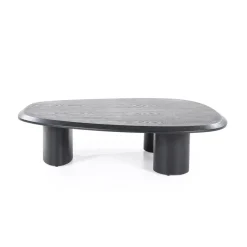 Walter Salontafel zwart Eikenhout 106 cm