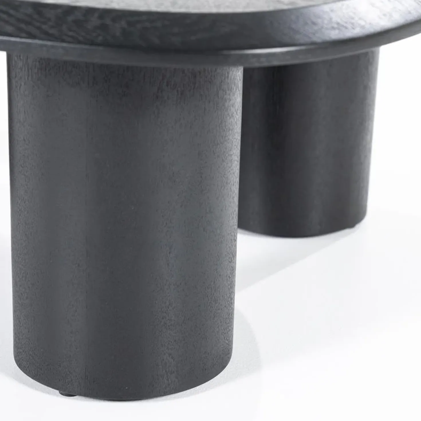 Walter Salontafel zwart Eikenhout 106 cm