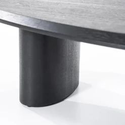 Walter Salontafel zwart Eikenhout 106 cm