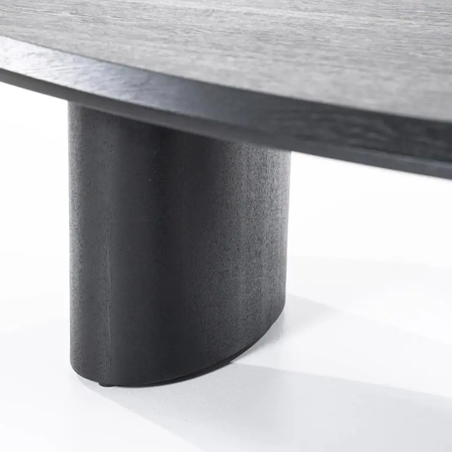 Walter Salontafel zwart Eikenhout 106 cm