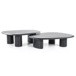 Walter Salontafel zwart Eikenhout 106 cm