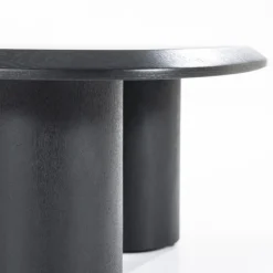 Walter Salontafel zwart Eikenhout 106 cm