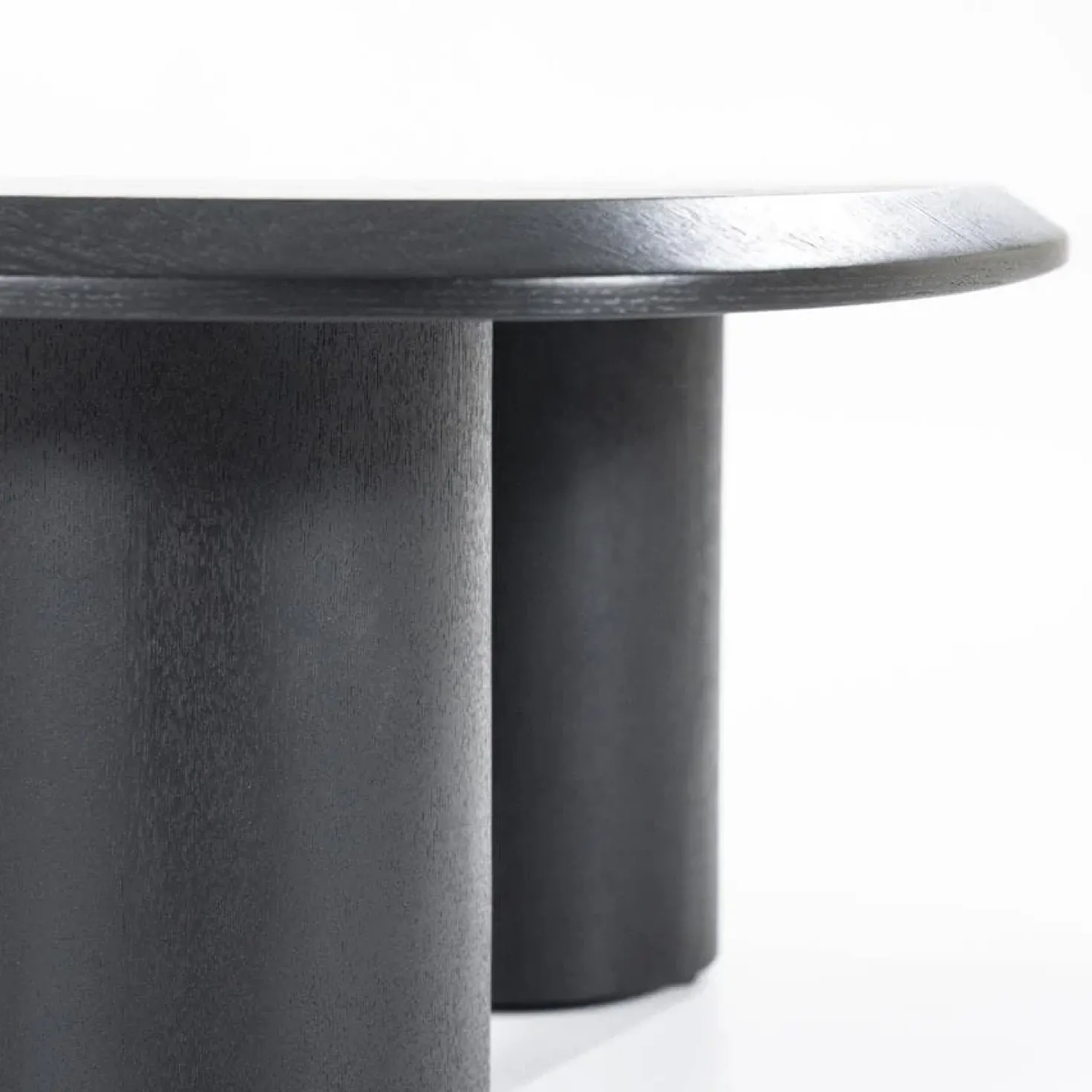Walter Salontafel zwart Eikenhout 106 cm