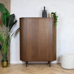 Wandkast Oliva Walnoot Eikenhout 125cm