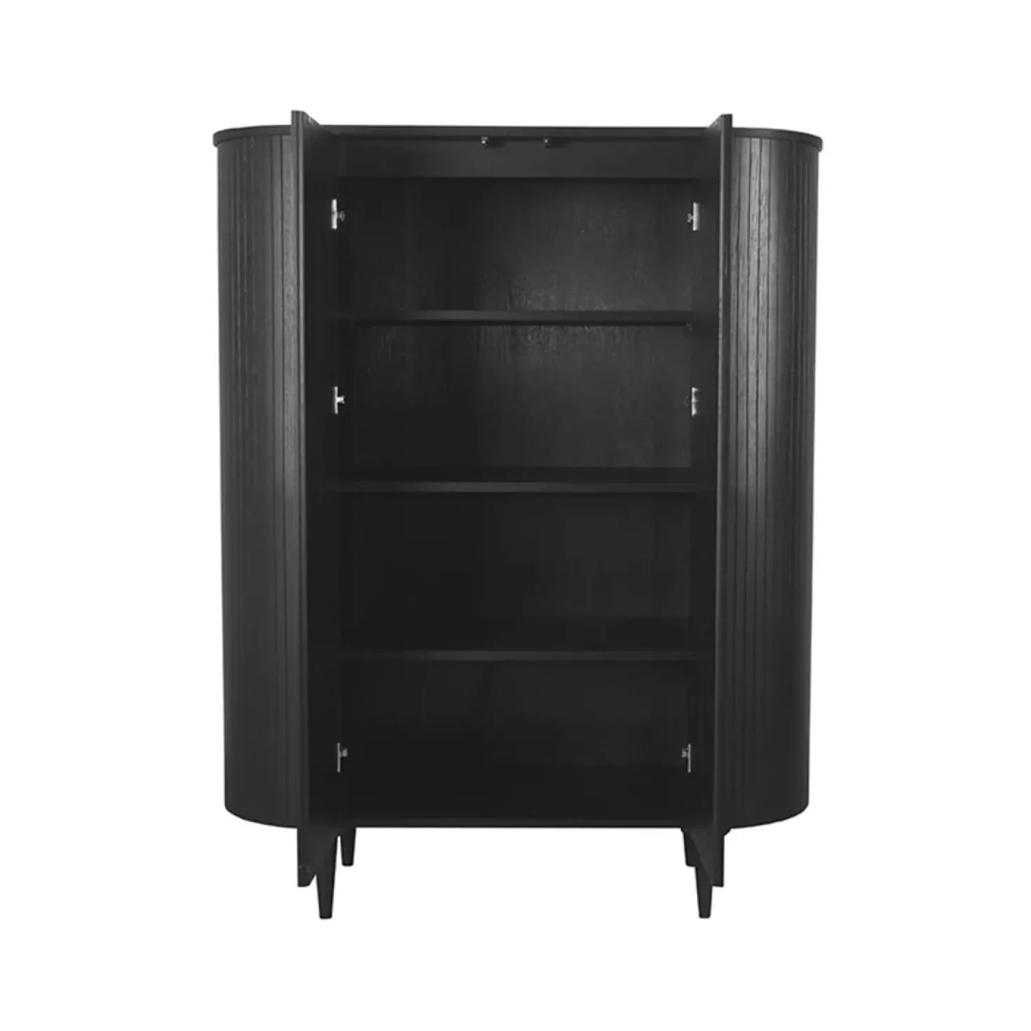 Wandkast Oliva Zwart Eikenhout 125cm