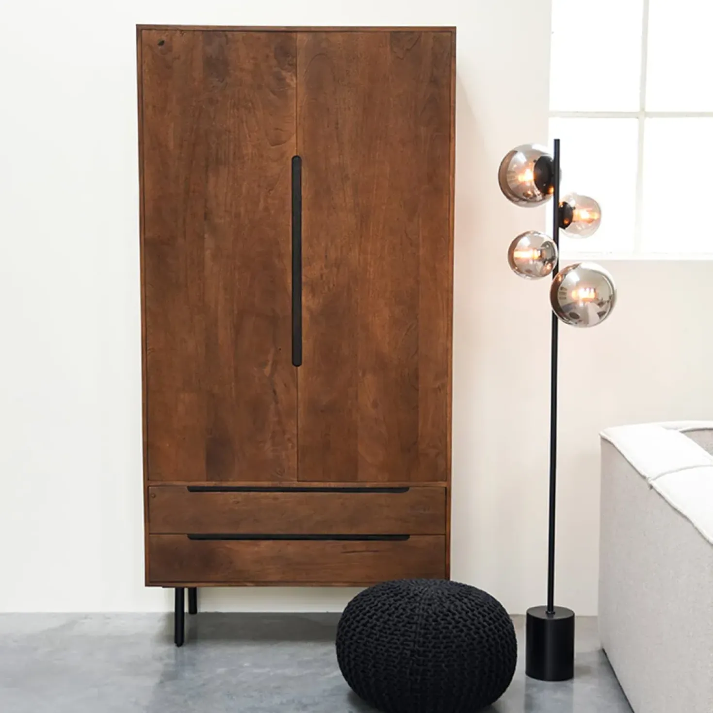 Wandkast Rio Espresso Mangohout 100cm