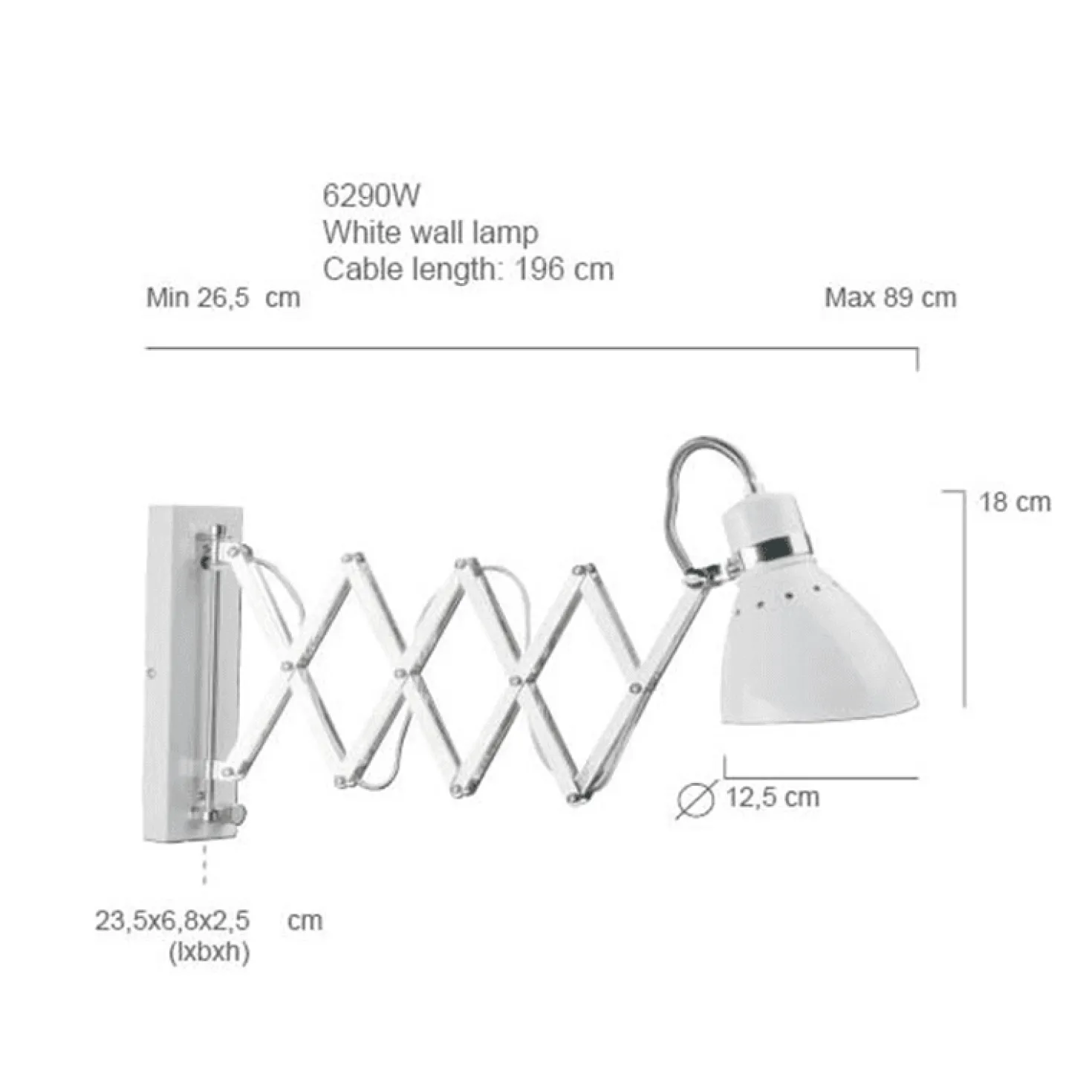 Wandlamp Spring Wit