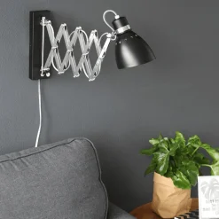 Wandlamp Spring Zwart