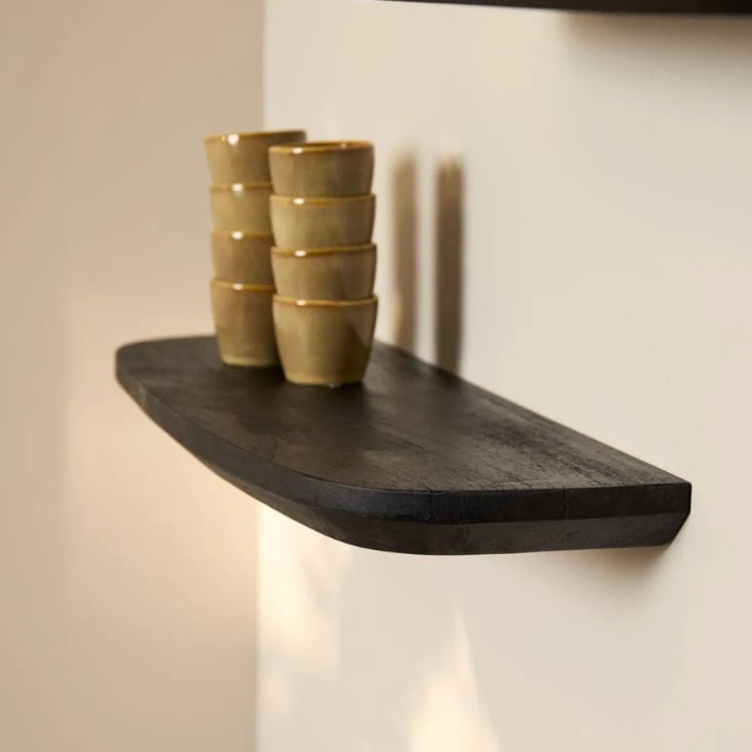 Wandplank Gavin Zwart 60 cm Set van 3