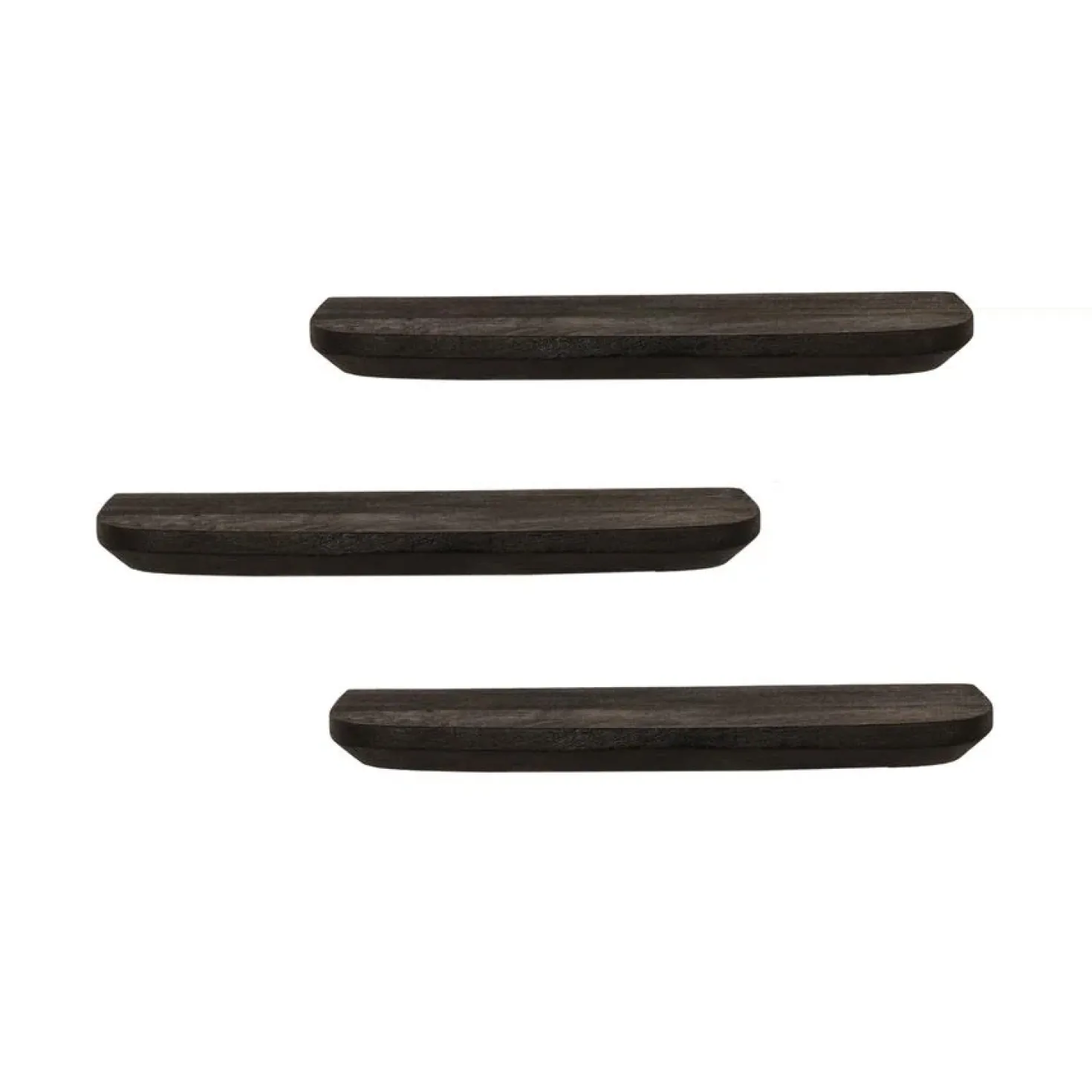 Wandplank Gavin Zwart 60 cm Set van 3