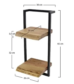 Wandplank hout Stockton/f 30x65cm