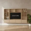 Watford Medium zwevende Cinewall compleet blond oak