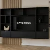 Watford Medium zwevende Cinewall compleet Zwart