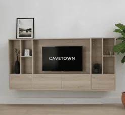Watford Small zwevende Cinewall compleet Misty oak