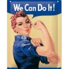 We can do it - metalen bord