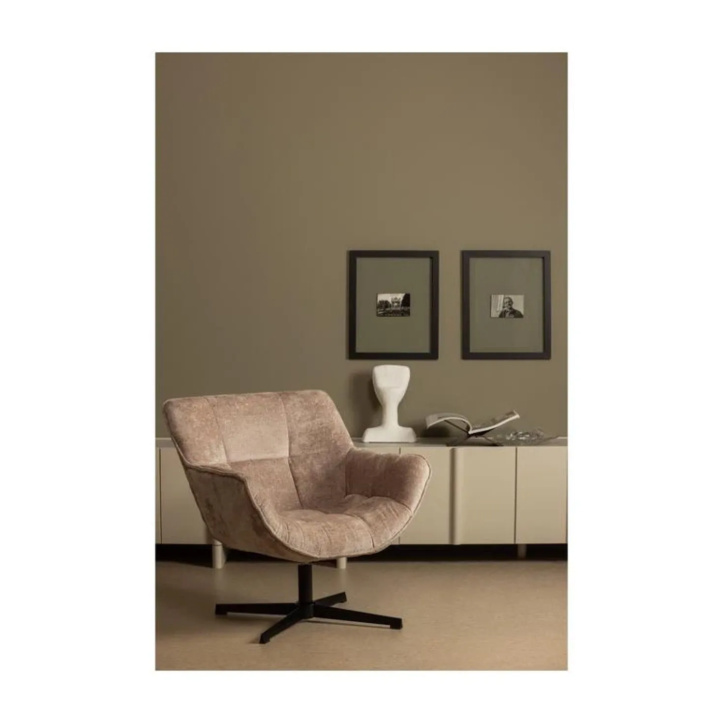 Wibo Draaifauteuil Taupe