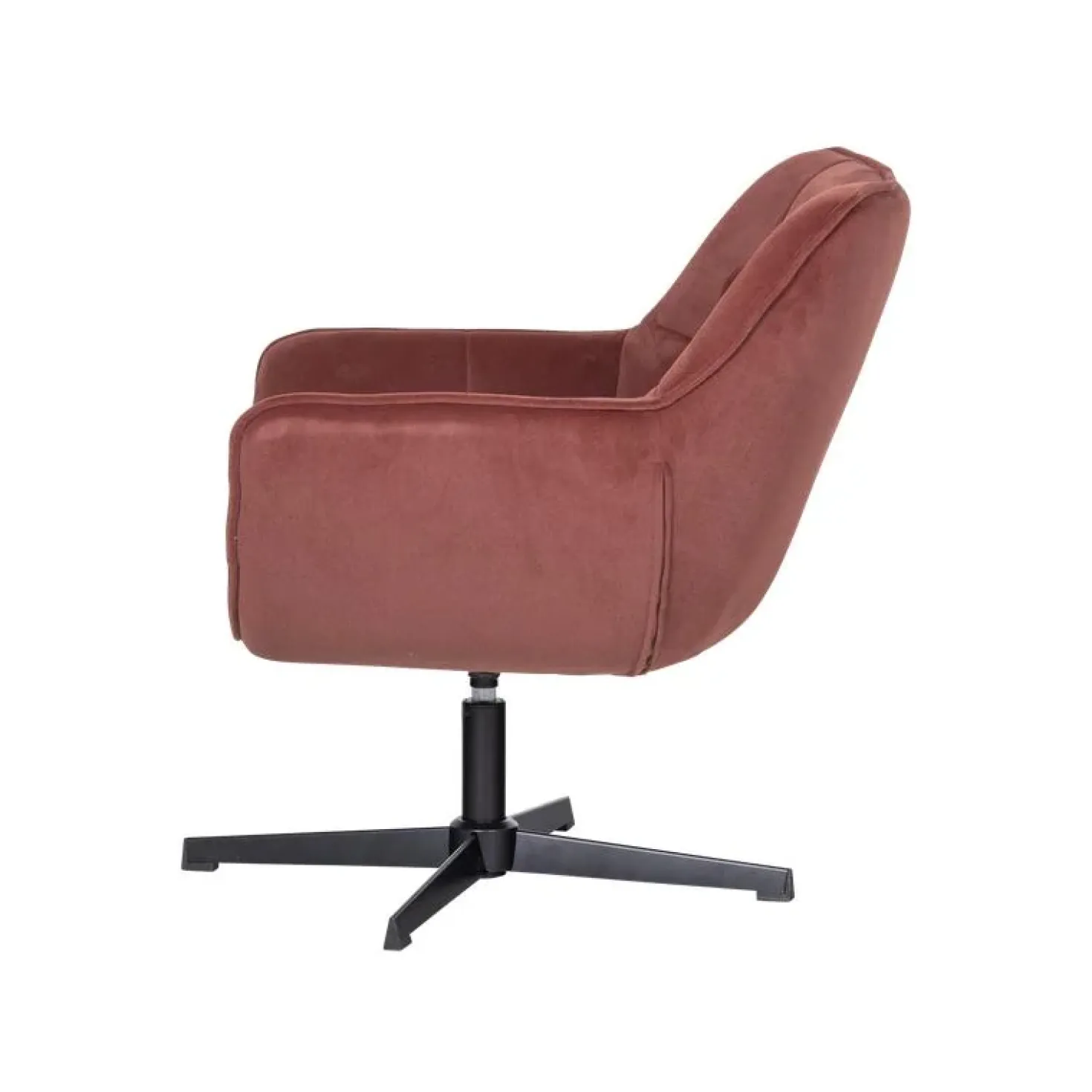 Wibo Draaifauteuil velvet Bruinrood