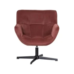 Wibo Draaifauteuil velvet Bruinrood
