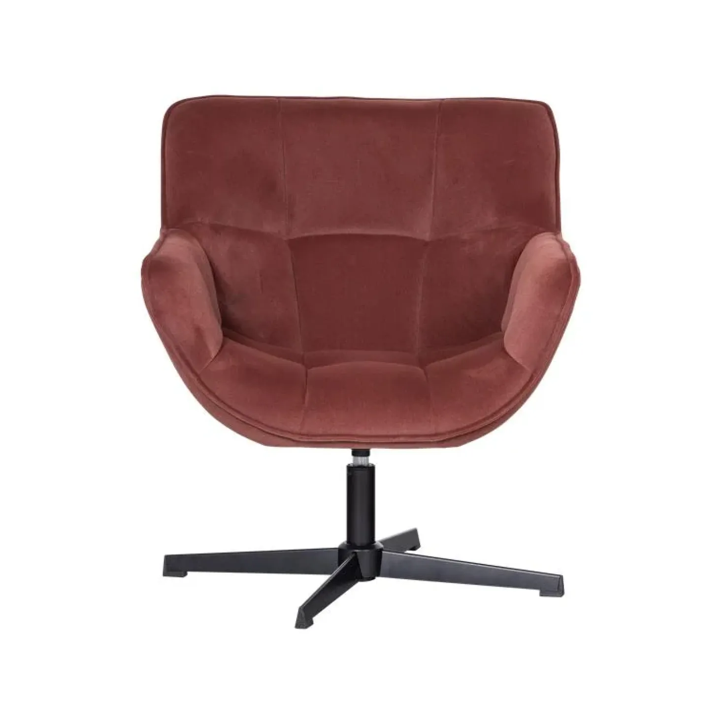 Wibo Draaifauteuil velvet Bruinrood