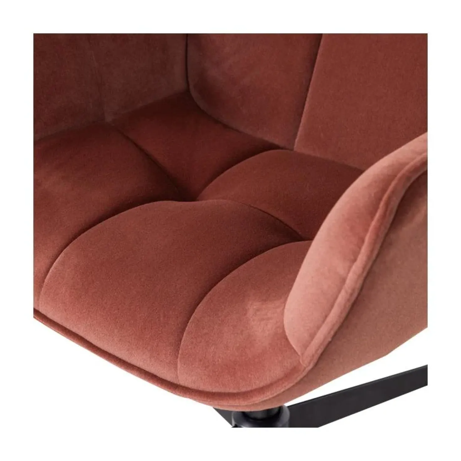 Wibo Draaifauteuil velvet Bruinrood