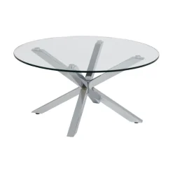 Willow Salontafel rond Glas 82cm