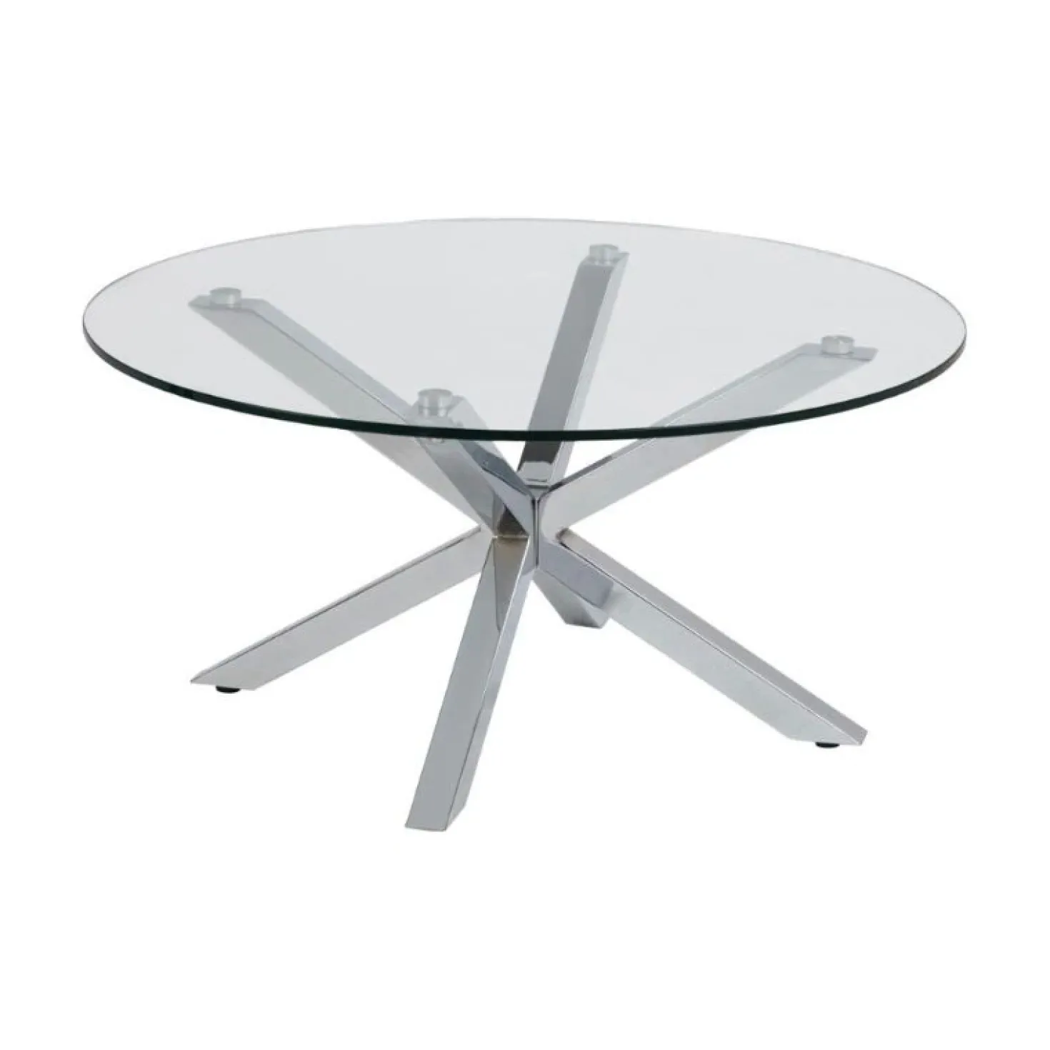 Willow Salontafel rond Glas 82cm