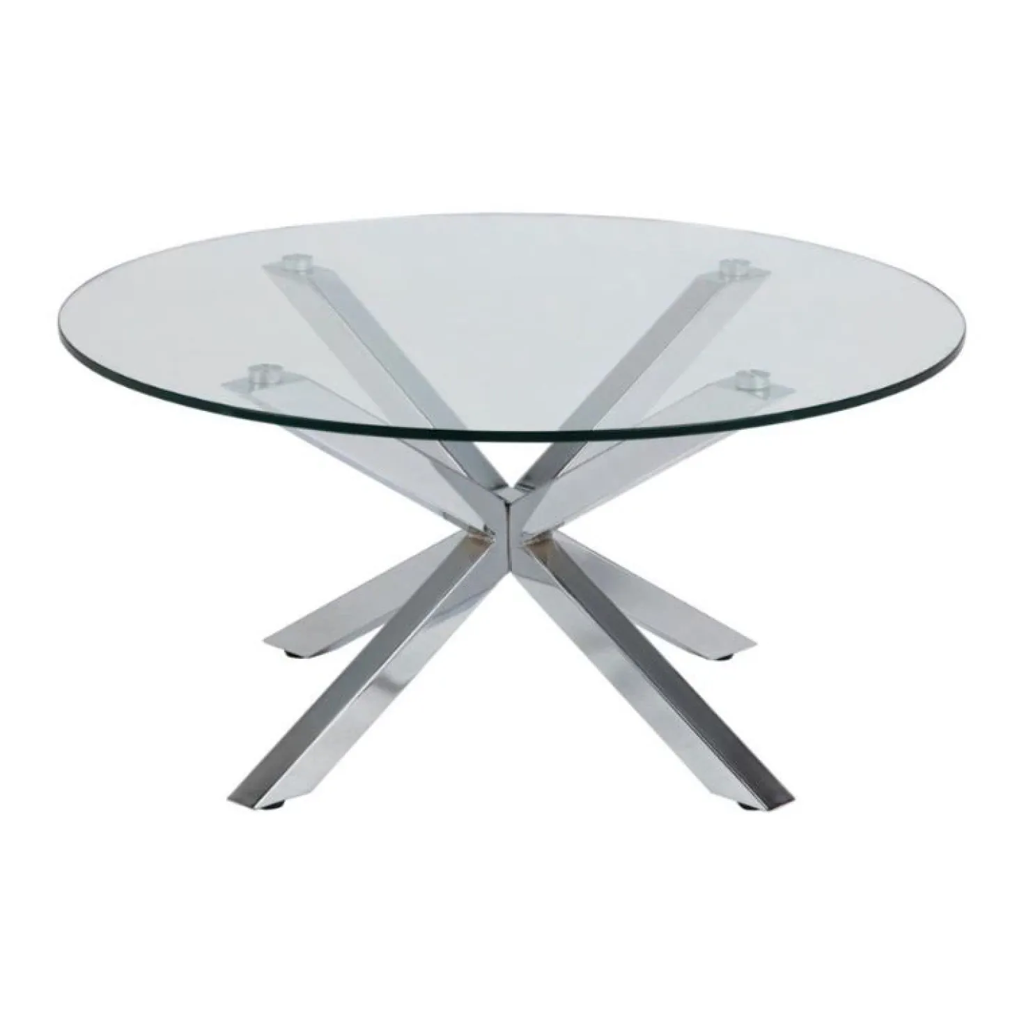 Willow Salontafel rond Glas 82cm