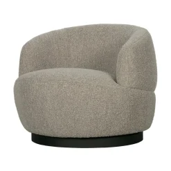 Woolly Draaifauteuil Boucle Naturel Melange