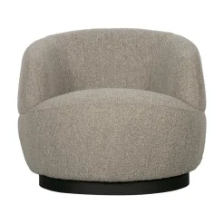 Woolly Draaifauteuil Boucle Naturel Melange