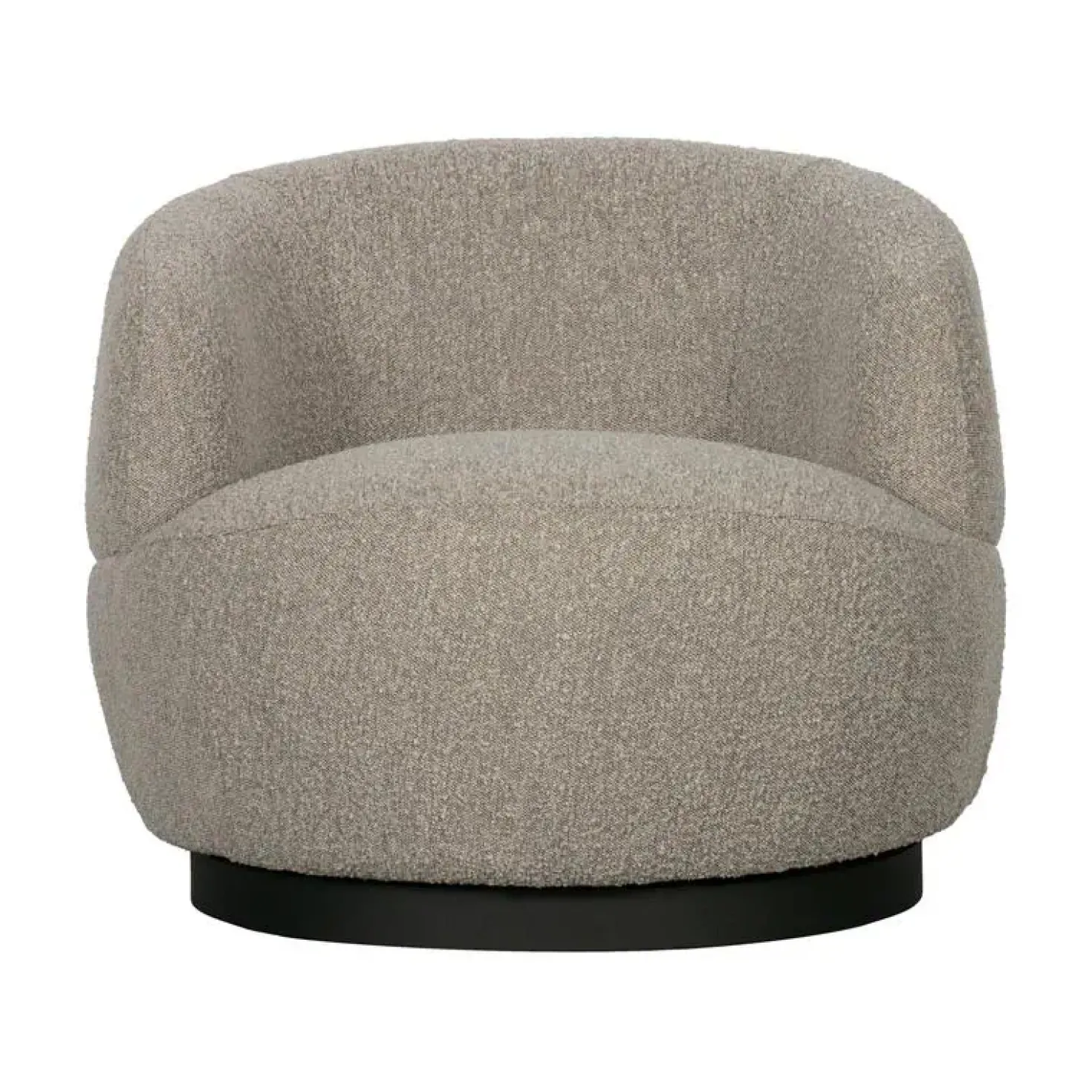 Woolly Draaifauteuil Boucle Naturel Melange
