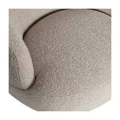 Woolly Draaifauteuil Boucle Naturel Melange