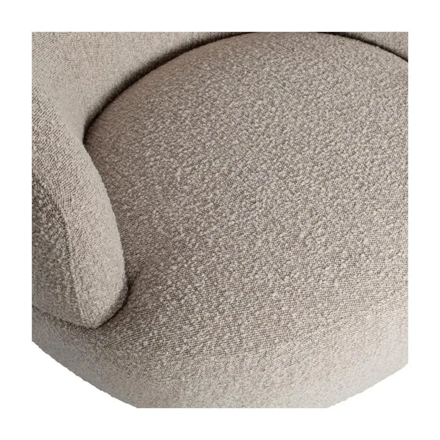 Woolly Draaifauteuil Boucle Naturel Melange