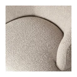 Woolly Draaifauteuil Boucle Naturel Melange
