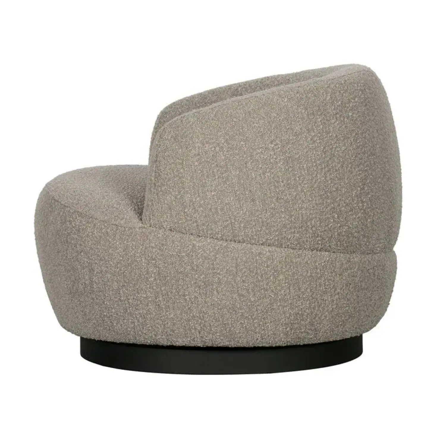 Woolly Draaifauteuil Boucle Naturel Melange