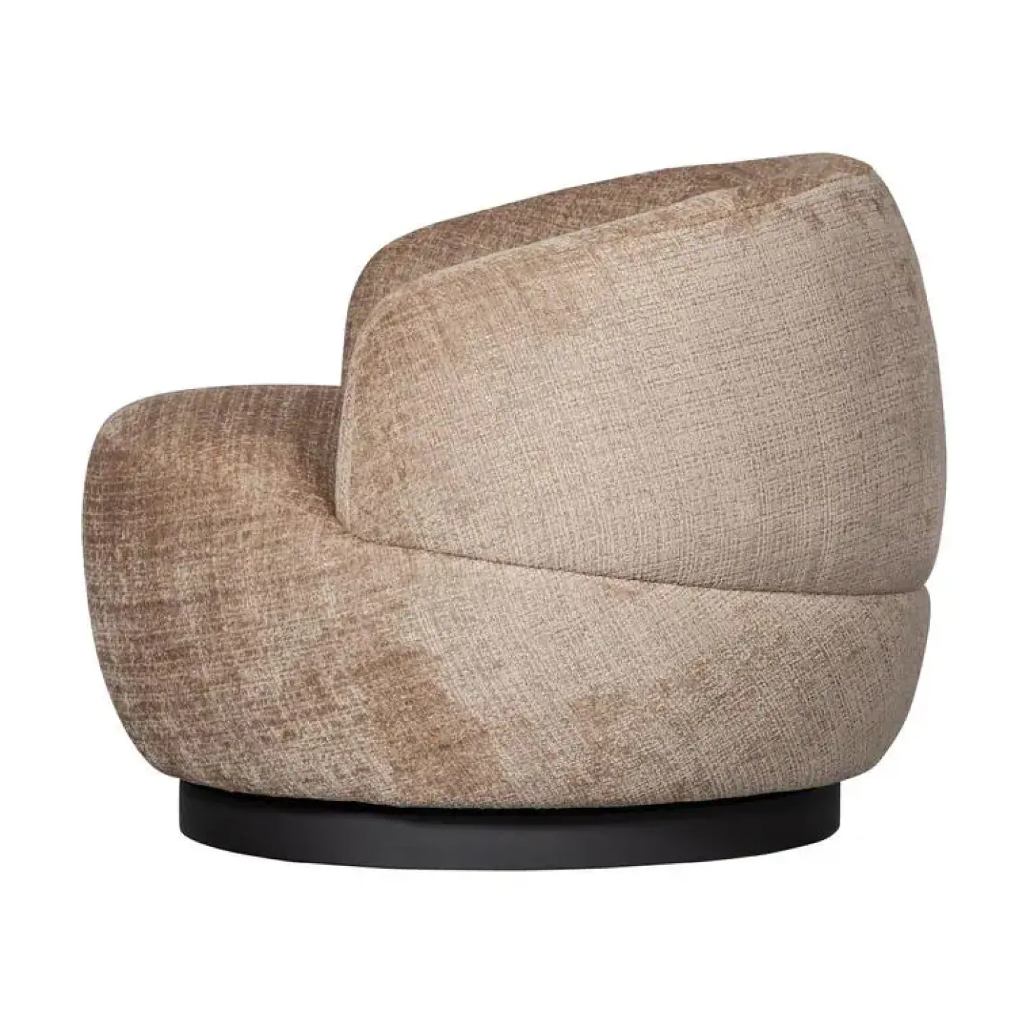 Woolly Draaifauteuil Chenille Zand